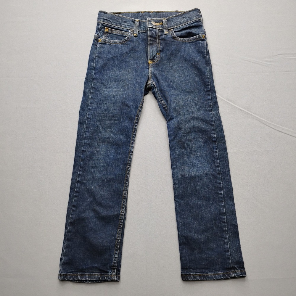 Wrangler Boys Regular Fit Dark Wash Denim Jeans Size 8